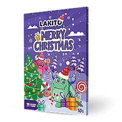Адвент календар МERRY CRISTMAS 50г*30шт ТМ Lakito