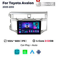 Штатна магнітола Toyota Avalon 3 (XX30) (2005-2010) M160 (2/32 Гб), HD (1024x600) GPS CarPlay