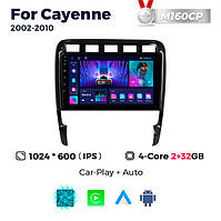 Штатна магнітола Porsche Cayenne 1 (9PA) (2003-2010) M160 (2/32 Гб), HD (1024x600) GPS CarPlay