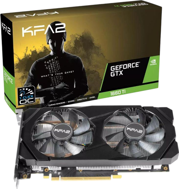 Відеокарта GeForce GTX 1660 Super 6GB KFA2 1-Click OC (60SRL7DSY91K) Б/В