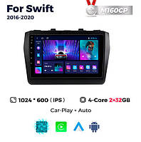 Штатна магнітола Suzuki Swift 6 (2017-2020) M160 (2/32 Гб), HD (1024x600) GPS CarPlay