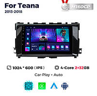 Штатна магнітола Nissan Teana (L33) (2013-2018) M160 (2/32 Гб), HD (1024x600) GPS CarPlay