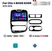 Штатна магнітола Renault Clio 4 (2012-2018) M150 (2/32 Гб), HD (1024x600) GPS