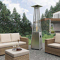 Газовий вуличний обігрівач Hausberg HB-8817IN 14 кВт для тераси та патіо