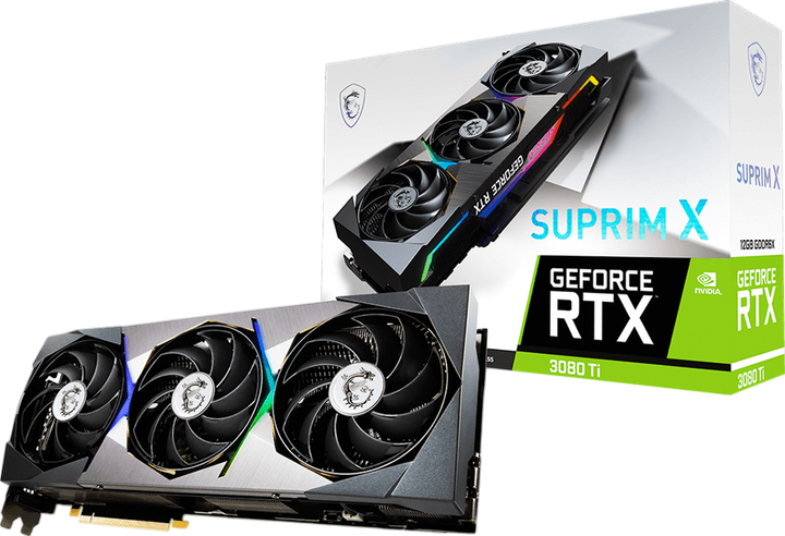 Відеокарта GeForce RTX 3080 Ti 12GB MSI Suprim X (RTX 3080 Ti SUPRIM X 12G) Б/В