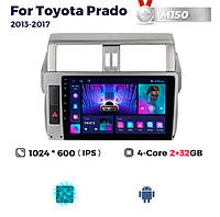 Штатна магнітола Toyota Land Cruiser Prado 150 (2017-2018+) M150 (2/32 Гб), HD (1024x600) GPS