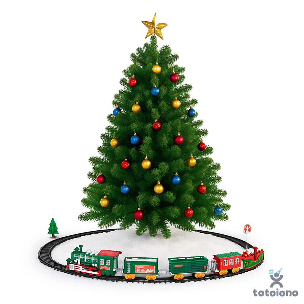 Різдвяний паровоз з музикою "Merry Christmas", 185 см (9126-005)