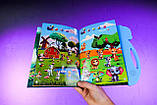 Книга інтерактивна "Чарівний вімельбух" WToys 35818, українська мова, 10 тем, цифри, алфавіт, скоромовки, фото 5