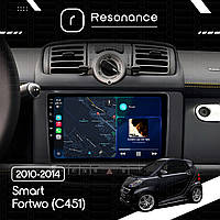 Магнітола Smart Fortwo (C451) (2011-2015)  Resonance T100 2/32, 9" IPS (CarPlay)