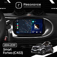 Магнітола Smart Fortwo (C453) (2014-2020)  Resonance T100 2/32, 9" IPS (CarPlay)