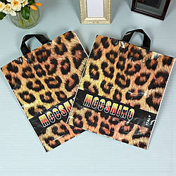 Пакет-петля 37x42 см 25 шт пакети з петлевою ручкою поліетиленові, кольорові пакети петля