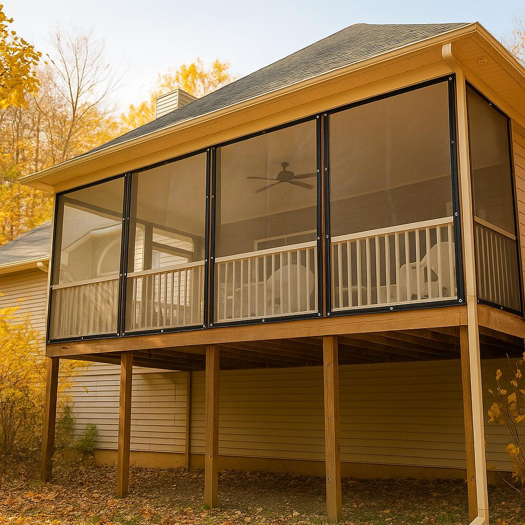 ПВХ тент для навісу прозорий 1,5х6 м. ПВХ накриття для навісу, прозорий ПВХ навіс, тент з ПВХ -UKMarket-, фото 1