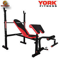 Тренувальна лава York Fitness ASPIRE 320 для преса жиму лежачи Професійна універсальна лава з партою Скотта