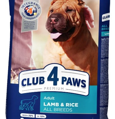Клуб 4 Лапи Преміум класу 700г  для собак гіпоалергенний з ягням, фото 1