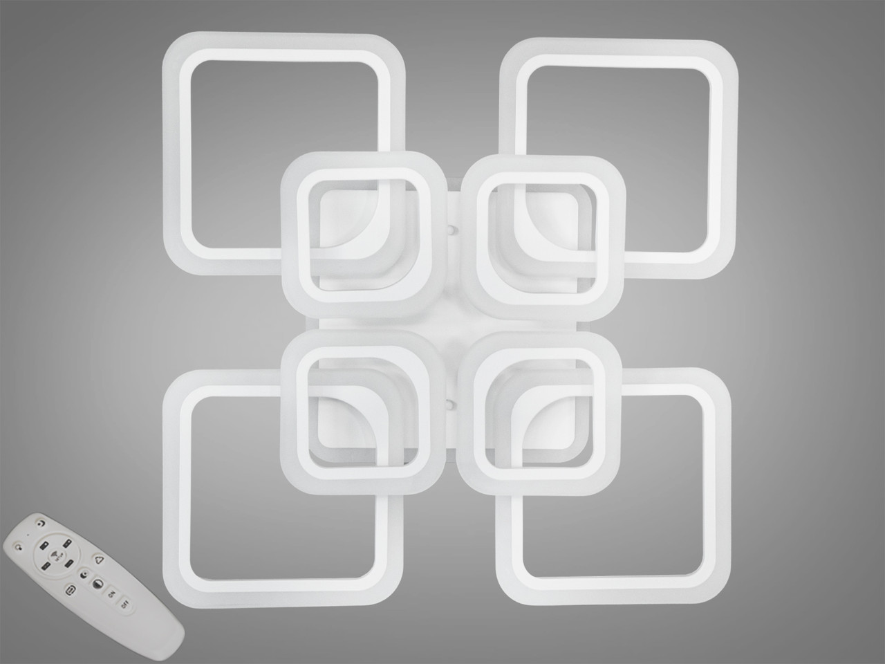 Люстри світлодіодні Diasha A8060/4+4WH LED 3color dimmer, фото 1