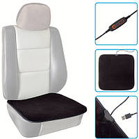 Накидка сид. підігрів  чорна USB 5V розмір 42x40см "Vitol" VH-0509