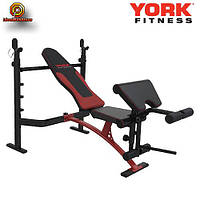 Тренувальна лава універсальна спортивна лава для жиму та домашніх тренувань зі штангою Fitness Delta Pro 1000