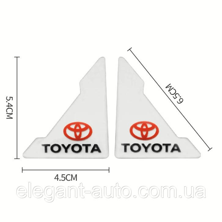 Плівка захисна для дверних КУТІВ Toyota силіконова прозора (4шт)