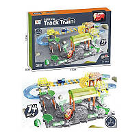 Трек 899-7 з локомотивом 75 деталей дитячий ігровий набір залізниця іграшковий трек для дітей в коробці