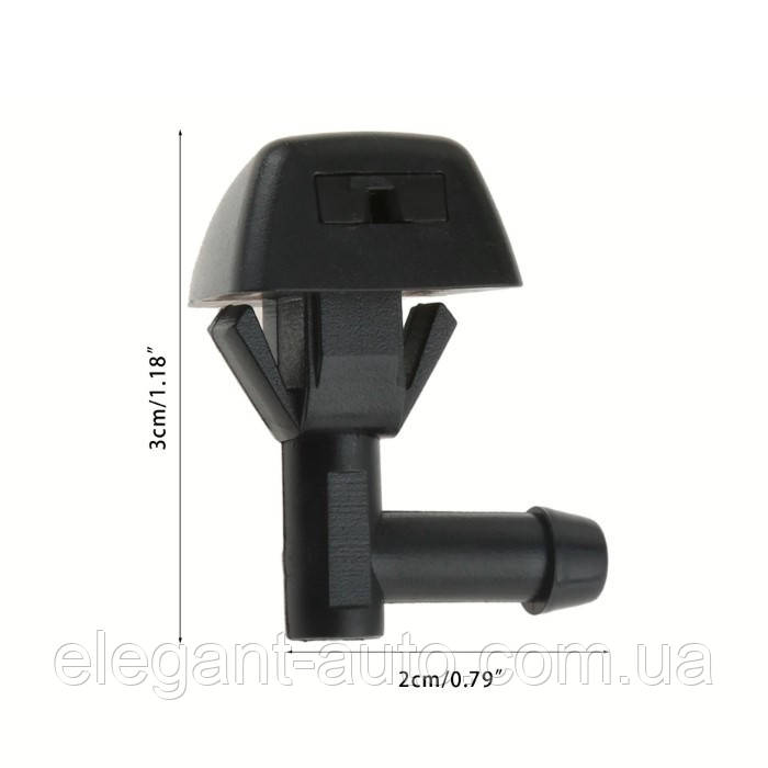 Форсунка на капот "засувка" віяло /кутова /Volvo (E109)