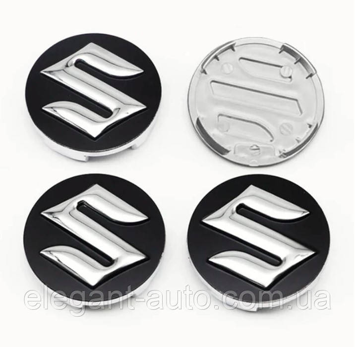 Ковпачки на титани "Suzuki" (58/55мм) Чорний 5208K58