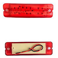 Габарит - червоний - 100х30мм - 12/24V Led 18 діодів(подвійний) - "Thoc Auto" ТН-1822 (1шт)