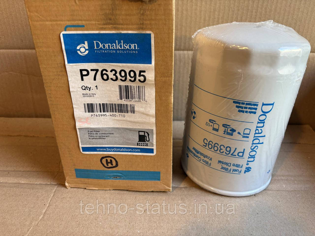 Фільтр паливний Donaldson P763995 (Нагвинчуваний, 6 мкм, M16x1.5)