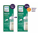 Пляшечка для годування скляна Philips AVENT Natural SCY933/01 Природний потік, середній, від 1+ місяців, 240 мл, 1 шт, фото 2