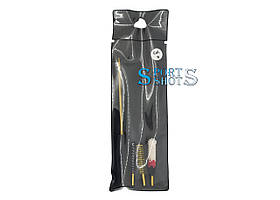 Набір К-Шомпол для чищення зброї кал. 9, ПВХ пак (латунь, синтетика, пуховик) 09101