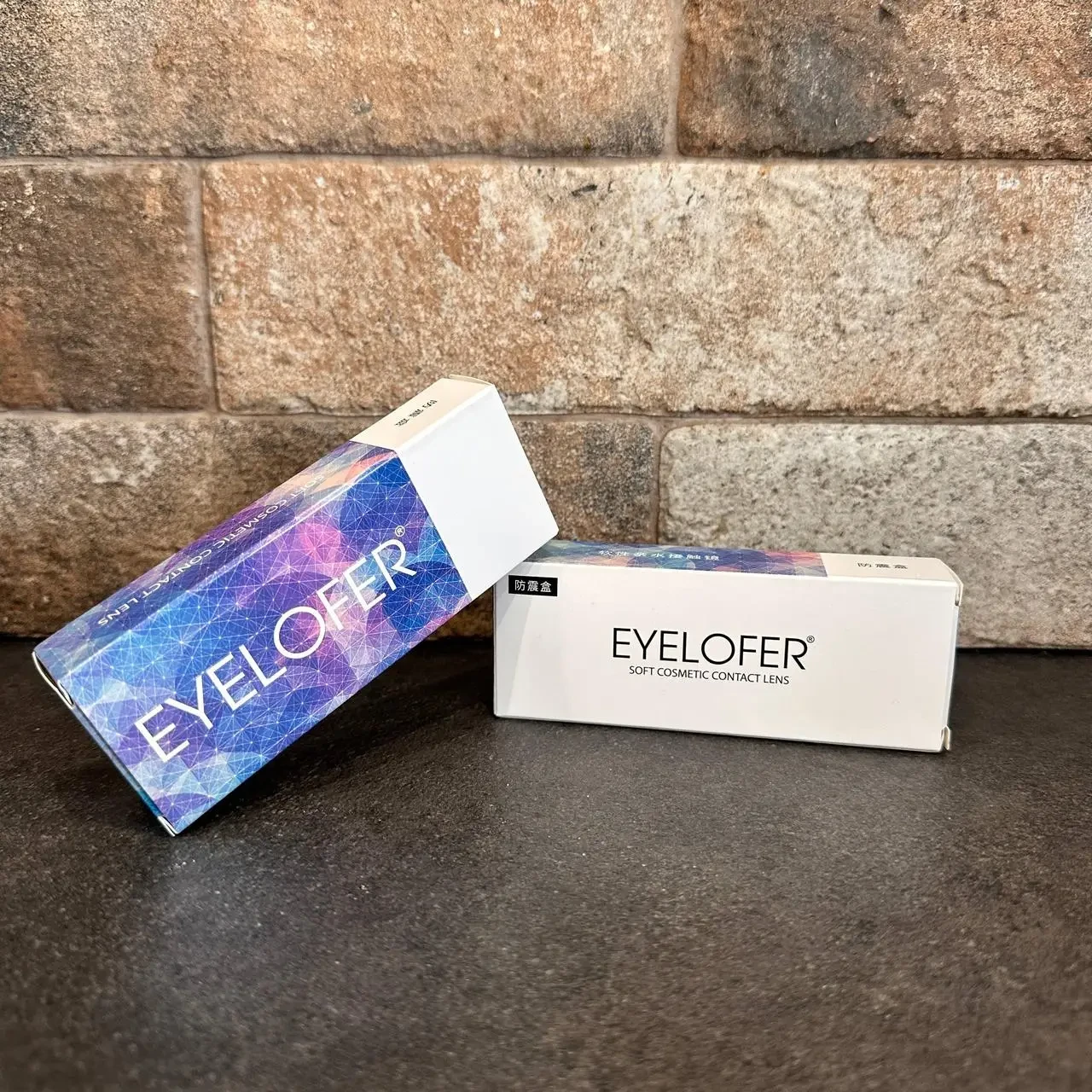 Косплей лінзи чорні — декоративні контактні лінзи з контейнером у наборі, фото 1