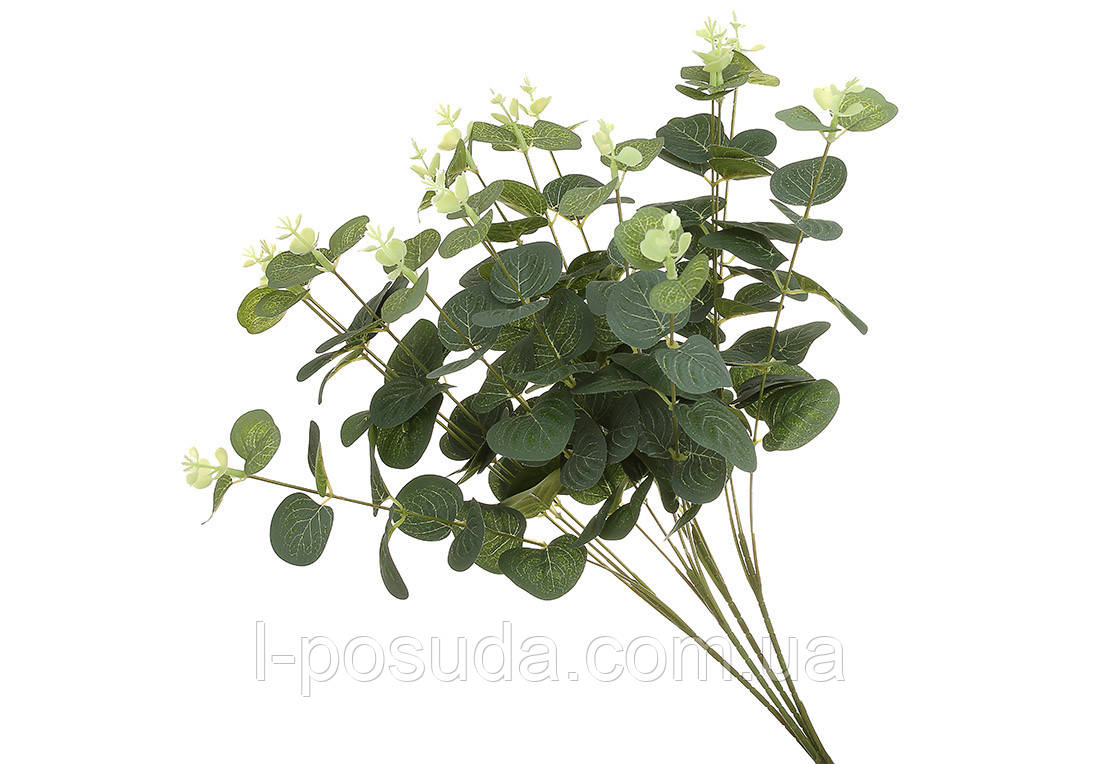 Букет штучний евкаліпт 47 см, 4 гілки, зелений, фото 1