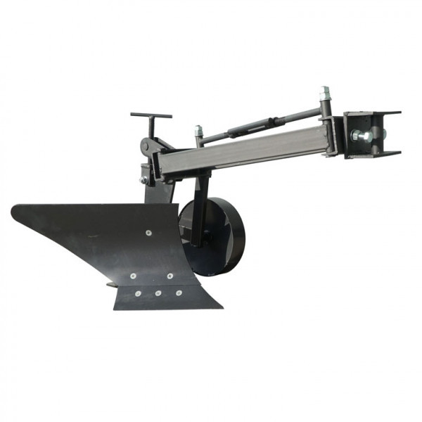 Плуг для мотоблока Zirka-61 (опорне колесо, довга рама) (захоплення 20 см) (ПЛ8), фото 1