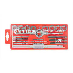Набір плашок і мітчиків, 20 од., M3-M12 INTERTOOL SD-8020