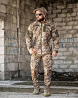 Демісезонний тактичний костюм софтшел DEMENTIOZ піксель, Військова тактичена форма піксель ЗСУ, Військова форма ЗСУ
