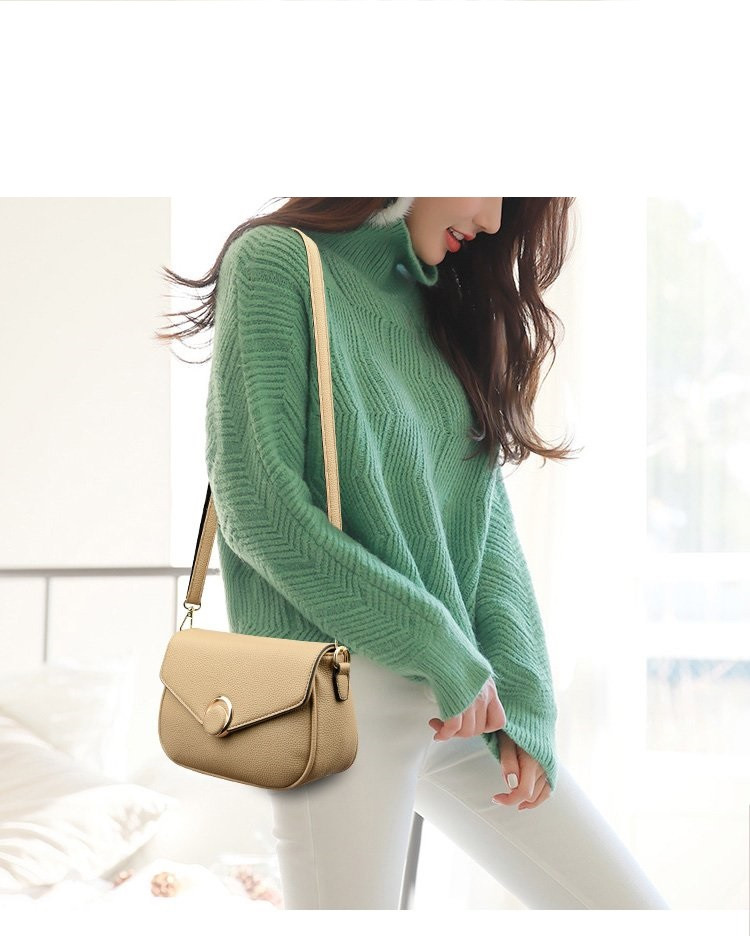 Сумка з натуральної шкіри жіноча темно-бежева, фото 1