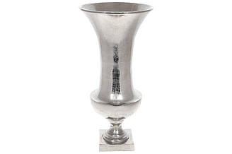 Ваза металева срібна 49см