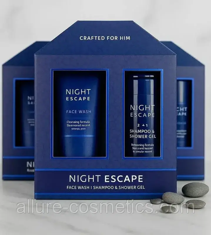 Подарунковий набір Crafteg for him Night escape 120+150 ml, фото 1