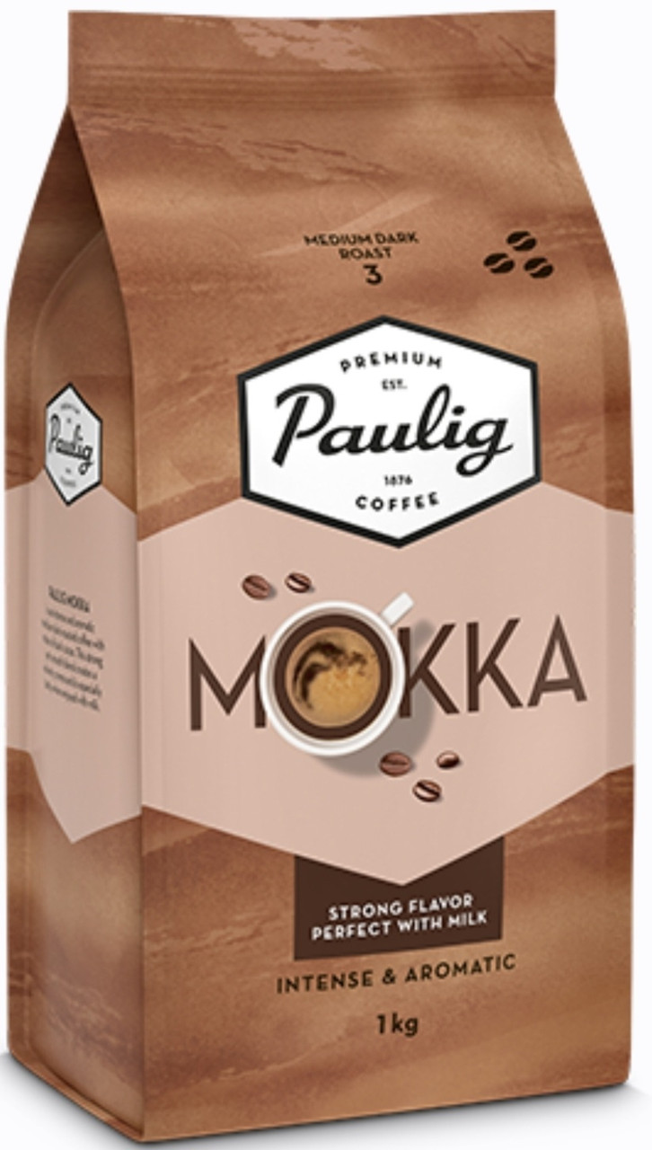 Оригінал! Кава в зернах Paulig Mokka 1кг, Фінляндія