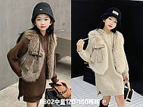 Костюм двійка дитячий кашеміровий на дівчинку 5-9 років (2кв) "FUNTIK" недорого від прямого постачальника