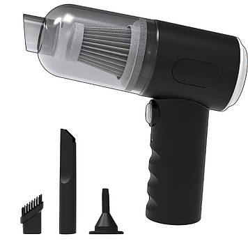 Бездротовий акумуляторний пилосос ручний Auto Assistance AS228 для автомобіля та дому 3в1 Black (17015-hbr)