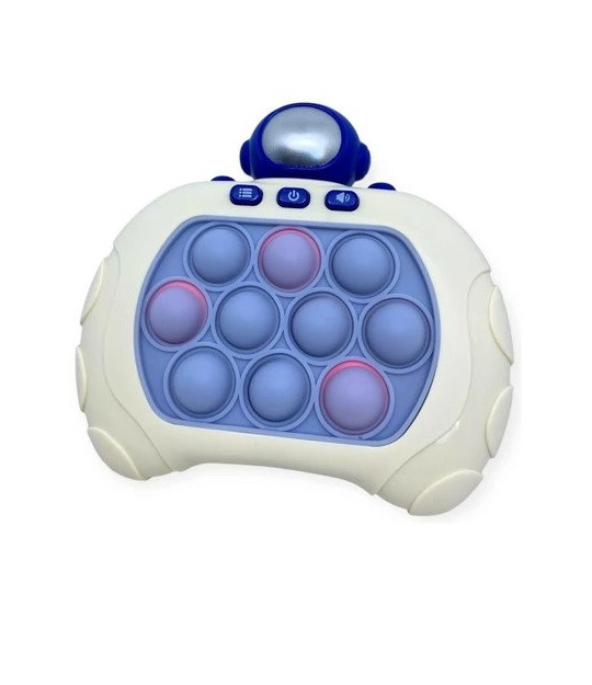 Електронна іграшка Поп Іт антистрес OPT-TOP Quick Push Pop It з 4 режимами гри та підсвіткою 12х13х6 см Білий (2104618356), фото 1