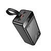 Портативне зарядне Power Bank Hoco Element J123C 3USB Type-C Lightning QC 60000 mAh чорний, фото 2