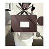 Бювар шкіряний Enrandnepr HERMES 65x45см DARK BROWN, фото 5