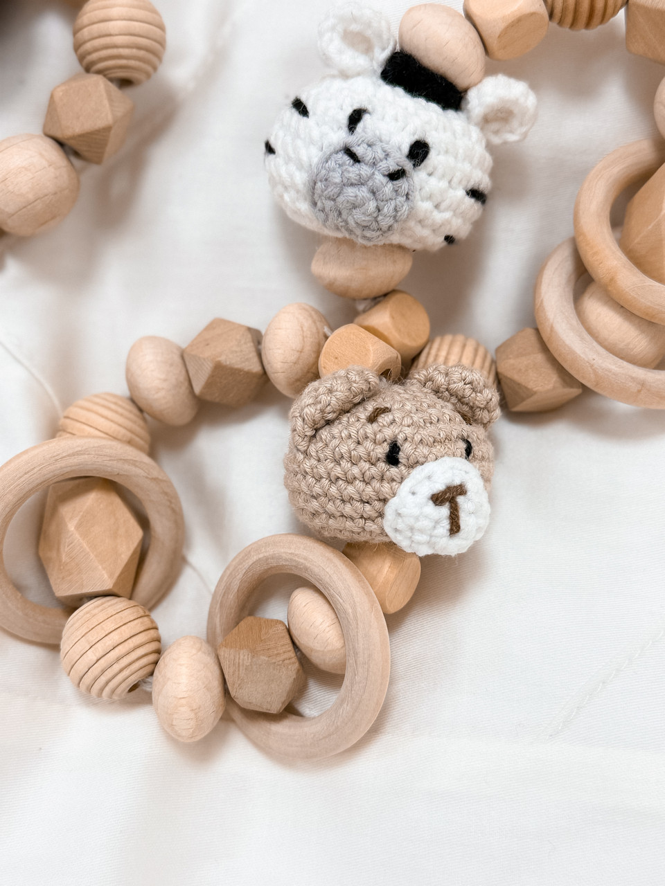 Дерев'яний гризунець-брязкальце Монтессорі, фото 1