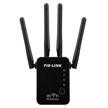 Ретранслятор підсилювач Wi-Fi Pix-Link LV-WR16Q Black (17604-hbr)