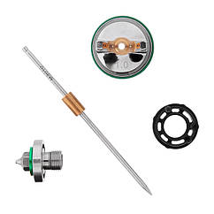 Комплект форсунки 1,0 мм для фарбопульта HVLP II mini PT-0128 (дюза, повітряна головка, голка) INTERTOOL PT-2106