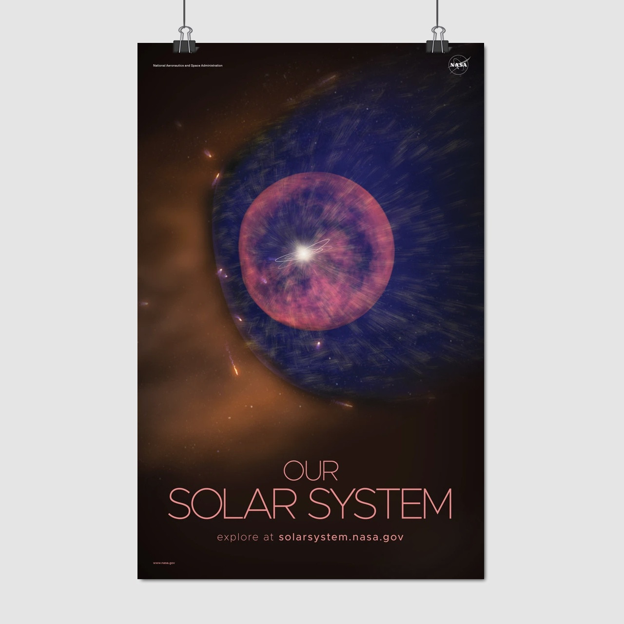 Плакат "Сонячна система, NASA poster", 60×39см