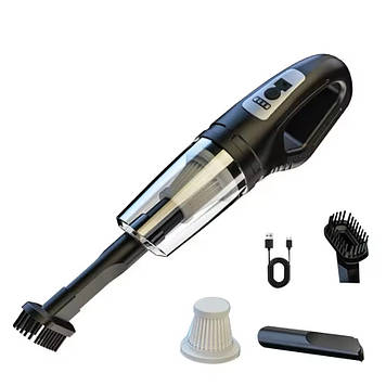 Автомобільний пилосос Domtex Car Vacuum Cleaner 10В Чорний (hub_vzrrz4)