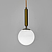 Підвісний світильник в латунному корпусі з білим плафоном Ø 14 см A91087/1 CP, фото 3