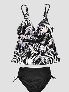 Танкини Samegame 8813 Ирма черный с белым(В НАЛИЧИИ ТОЛЬКО  48  50 52 54 56 УКР р-ры), фото 3